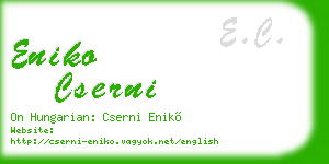 eniko cserni business card
